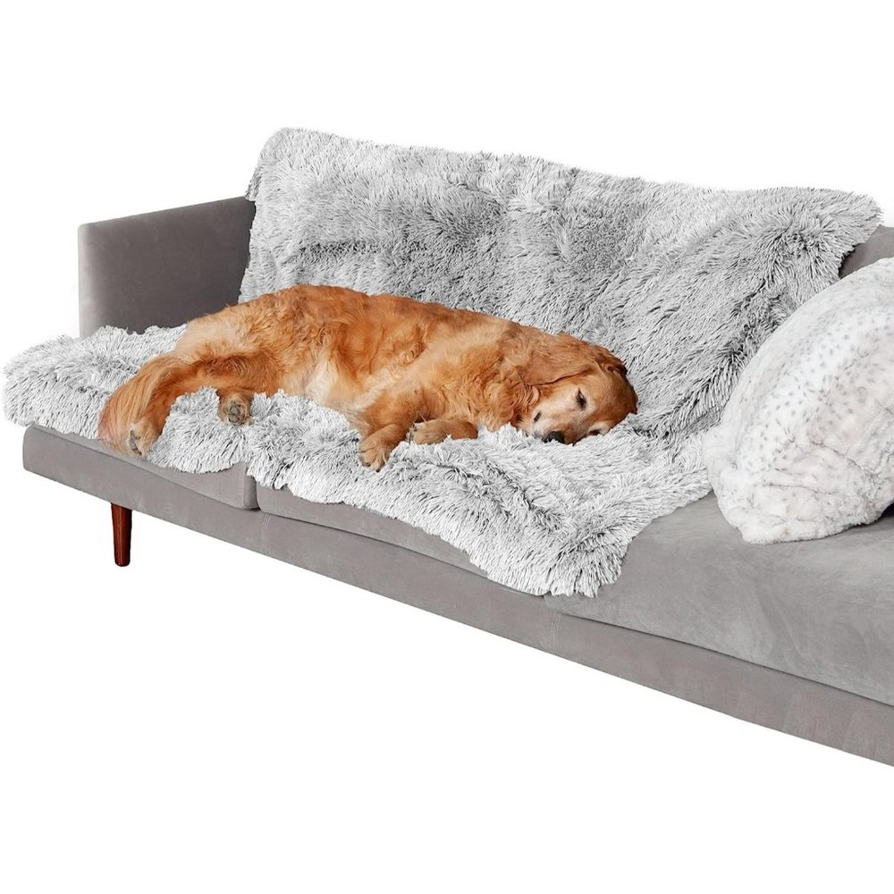 Pets Mist Gray Extra Large Waterproof Throw Blanket for Dogs & Indoor Ca…